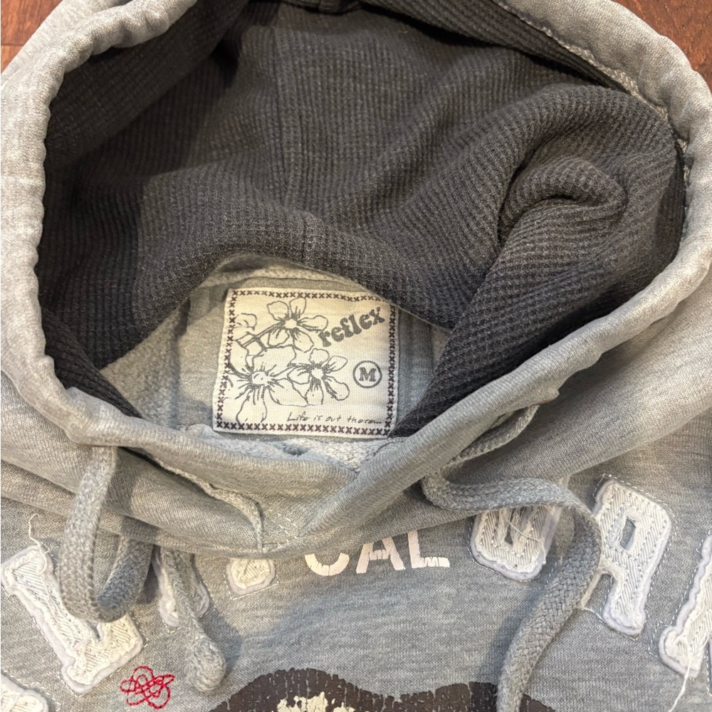 Reflex Gray and Charcoal Men's Hooded Sweater